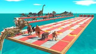 Race Over Lava - Animal Revolt Battle Simulator