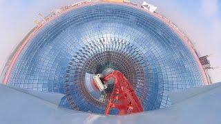 TURBO Track - FERRARI WORLD Abu Dhabi - ForwardsBackwards - Onride - 4K - Wide Angle