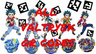 ALL VALTRYEK QR CODE  Beyblade Burst App