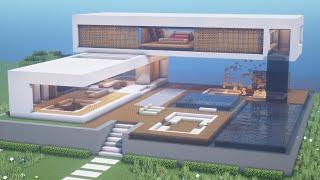 Minecraft Modern House Tutorial  How to Build #3