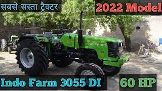 Indo Farm 3055 DI  60 HP Tractor Full Review  Very cheap price Tractor