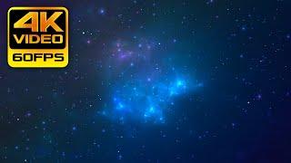 Blue Galaxy Stars  1 Hour- 4K Longest  Overlay  FREE HD Best Motion Background AA-vfx