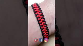 Macreme Nudo Alondra   how to make macrame bracelets  #paracord knots  bracelet tutorial #Shorts