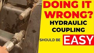 how to hook up auxiliary hydraulics - skid steer auxiliary hydraulic couplers