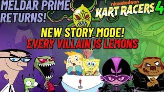 Nickelodeon Kart Racers 4 - Every Villain Is Lemons NEW Story Mode EXCLUSIVE Characters + Roguelike