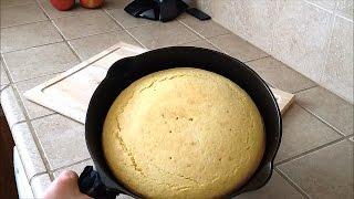 Cast Iron Skillet Cornbread Grandmas recipe and how to bake it