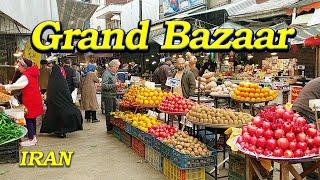 Walking through the Colorful Rasht Grand Bazaar - Irans largest open-air market-2024 ایران
