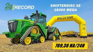 John Deere 9RX 640 + BEDNAR Swifterdisc XE 18400 MEGA - A 24 ÓRÁS REKORD