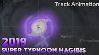 The Track of Super Typhoon Hagibis 2019