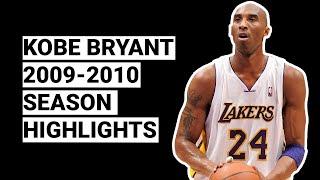 Kobe Bryant 2009-2010 Season Highlights  BEST SEASON