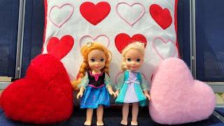 Valentines Day 2023 Elsa & Anna toddlers - Barbie - contest games - crafts - fun - surprises