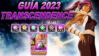 GUÍA COMPLETA DE TRANSCENDENCE PERSONAJE MAMADISIMO ACTUALIZADO 2023  Bleach Brave Souls.