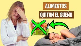 Estos ALIMENTOS NO TE DEJAN DORMIR  No comas esto para dormir bien  Alimentación real saludable