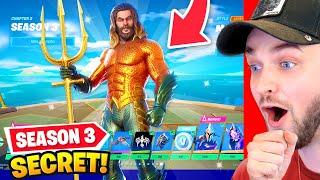 *NEW* AQUAMAN SKIN - Fortnite Chapter 2 SEASON 3 Battlepass REACTION