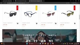 Glanza - An Eyewear online store  Frt Project