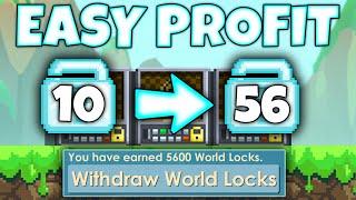 EASY PROFIT method in Growtopia How to GET RICH fast in 2024 FAST DLS