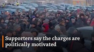 Thousands Rally To Support Russian Activist Charged With Inciting Ethnic Hatred