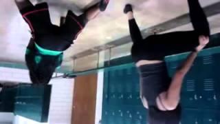 Me and my friend twerking in gym