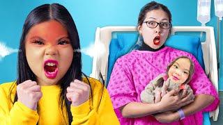 Sister VS Baby Sister How To Survive a New Sibling If My Mom Was Pregnant Funny Situations