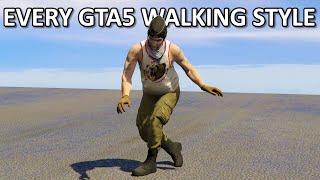 GTA5 Comparing Every Walking Style