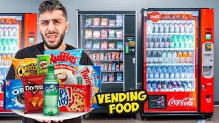 Eating Only VENDING MACHINE FOOD for 24 Hours