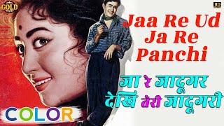 Ja Re Ja Re Ud Ja Re Panchhi  - COLOUR HD Maya 1961 - Lata Mangeshkar -  Dev Anand Mala Sinha