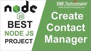 How to Create Contact Manager Application in Nodejs  Download Node Js Project with Source Code