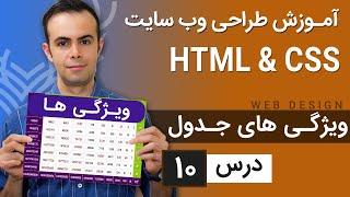 آموزش طراحی وب سایت  - درس 10 - HTML & CSS