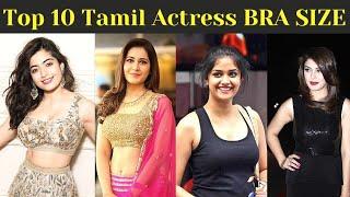 Top 10 Beautiful Tamil Actress Bra size  Chest size panty size 