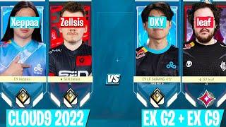 *CLOUD9 2022 vs C9 + G2* How SEN Zellsis + C9 Xeppaa vs C9 OXY and G2 leaf insane battle...