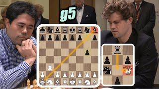 Magnus Carlsen Tries to Trap Hikarus Queen on MOVE 1