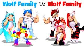 Roblox WOLF Family vs EVIL WOLF Family.. 