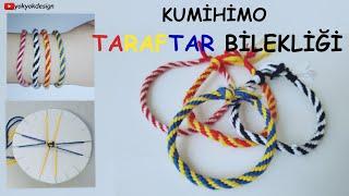 Taraftar Bilekliği Yapımı 1Kumihimo Fanatik Bileklik Nasıl YapılırEasy Kumihimo Bracelet Tutorial