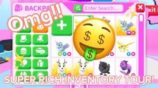 SUPER RICH INVENTORY TOUR in Adopt Me+ GIVEAWAY Lots of MEGAS 2024