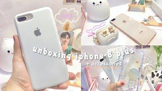 unboxing iPhone 8 plus 256gb gold in 2022 + aesthetic & cute accessories shopee haul  Philippines