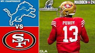 49ers vs. Lions Simulation  NFC Championship  NFL Playoffs  Madden 24 PS5