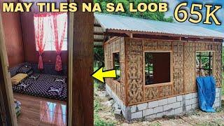 Halagang 65K pesos May bahay kana Tiles pa ang loob  20sqm amakan half concrete relaxing house