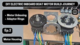 Off-Grid Boat - DIY Electric Boat Motor  Adapter Rings - Ep.2