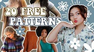 20 *FREE* Knitting Patterns for Spring & Summer 