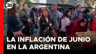  ARGENTINA  La inflación de junio fue del 46% y acumuló 2715% en los últimos 12 meses