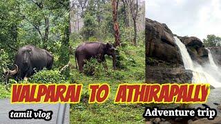 Athirapally waterfalls  valparai to Athirapally Road trip  elephant crossing zone  deep forest