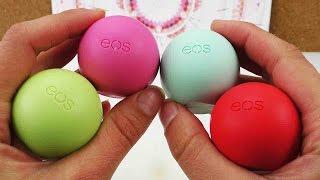 EOS Lip Balm Sammlung - 4 Sorten Lippenbalsam