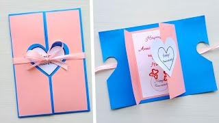 Beautiful Handmade Anniversary Card Idea  DIY Greeting  Cards for AnniversaryValentines day card