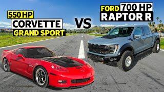Is a 2023 Ford Raptor R faster than a C6 Corvette?  THIS vs THAT