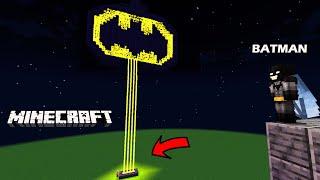 Minecraft BATMAN Build Hack  Batman Minecraft Java  Creative Mode