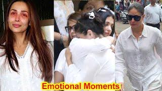 Kareena Kapoor and Aishwarya Rai Emotional and Crying at Malaika Arora Father FuneraI