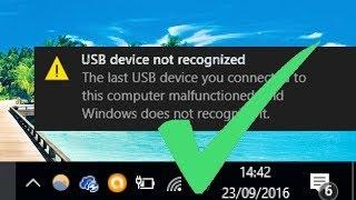The last USB device you connected to this computer malfunctioned and windows does not recognize it