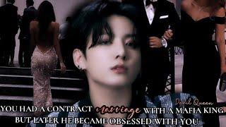 You had a contract marriage with a mafia king but later he became obsessed with you bts ff  jk ff