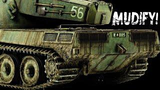 Creating Heavy Autumn Mud On Armor Models AMX-50 Resinscales 135