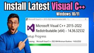 How to Download & Install Visual C++ in Windows 1011 2023 NEW